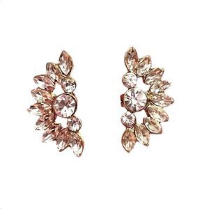 Amrita Singh Clear Crystal Cluster Earrings